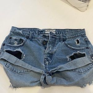 Distressed One Teaspoon shorts